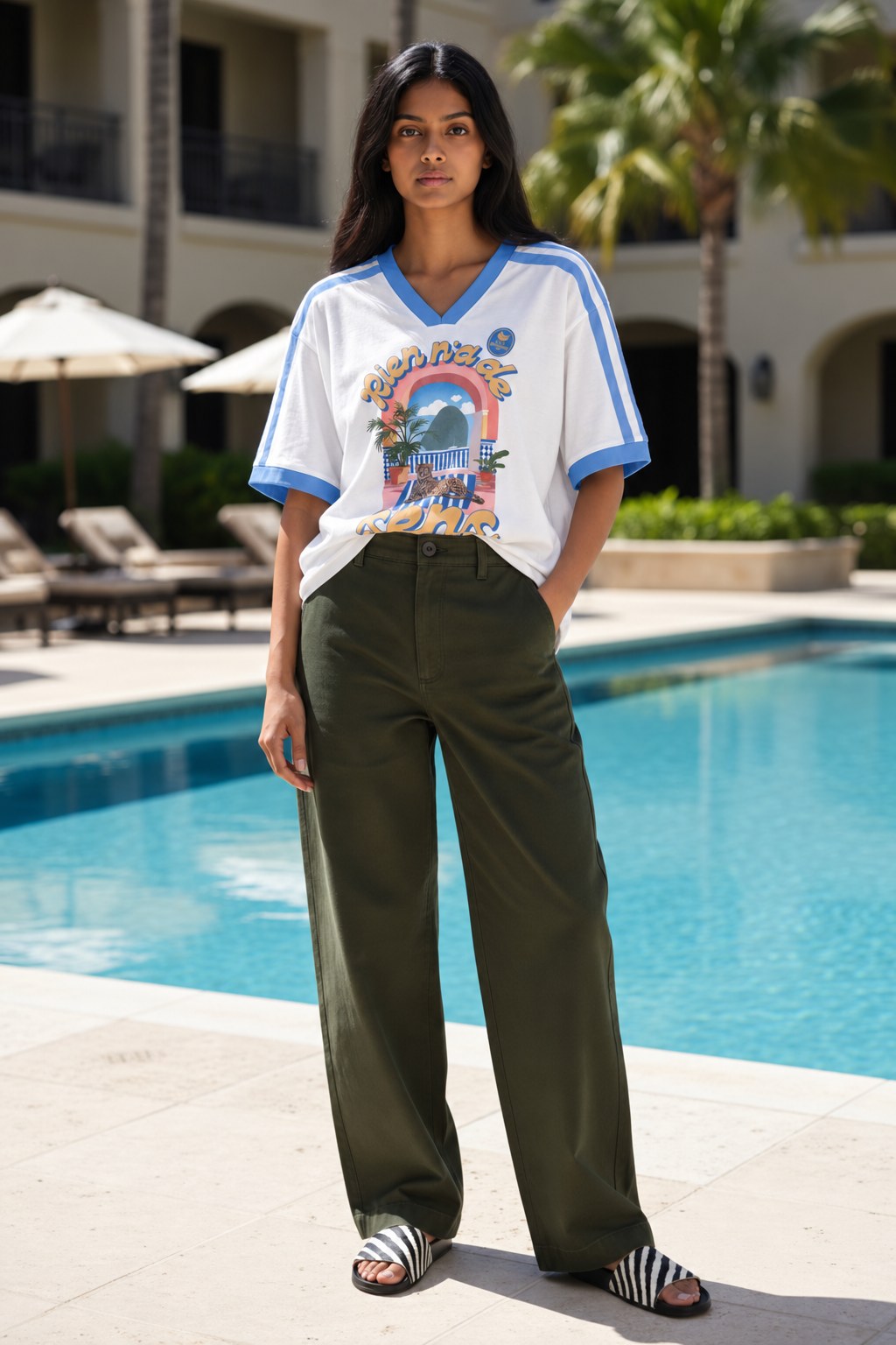 VILLA BANANA BALLOON CARGO PANTS - DARK GREEN