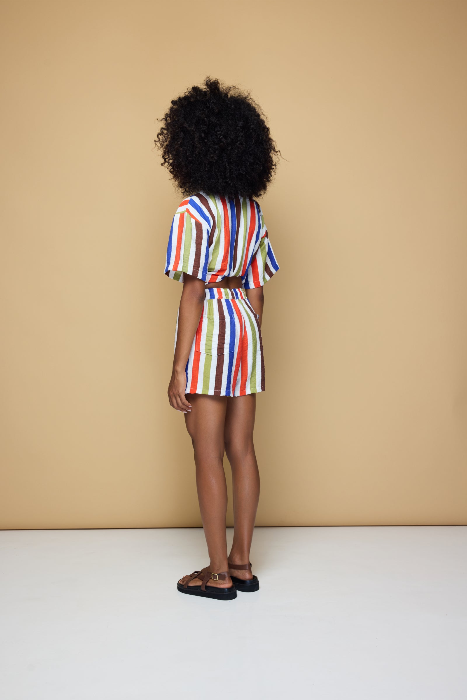 COOLIO DRAWSTRING SHORT  - COOLIO STRIPE