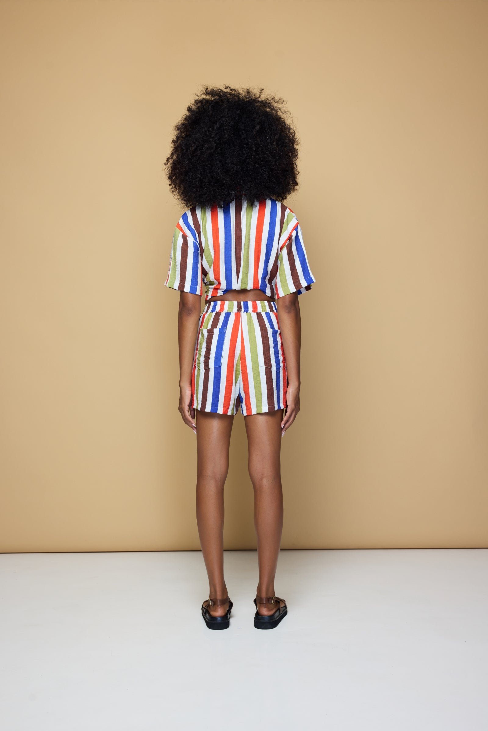 COOLIO DRAWSTRING SHORT  - COOLIO STRIPE