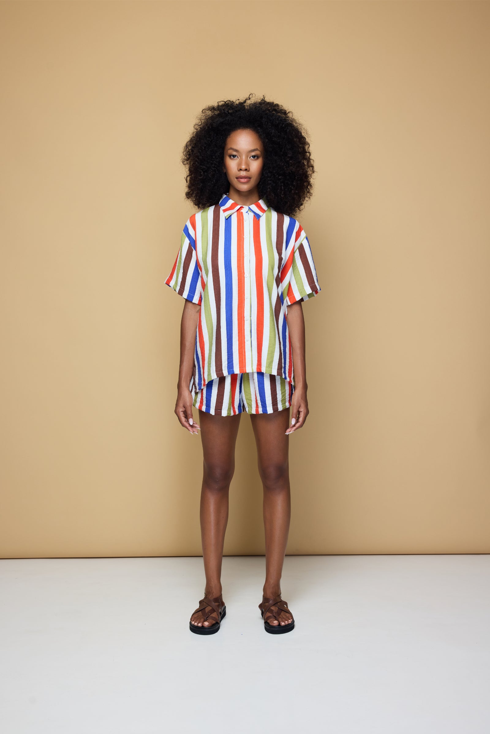 COOLIO DRAWSTRING SHORT  - COOLIO STRIPE