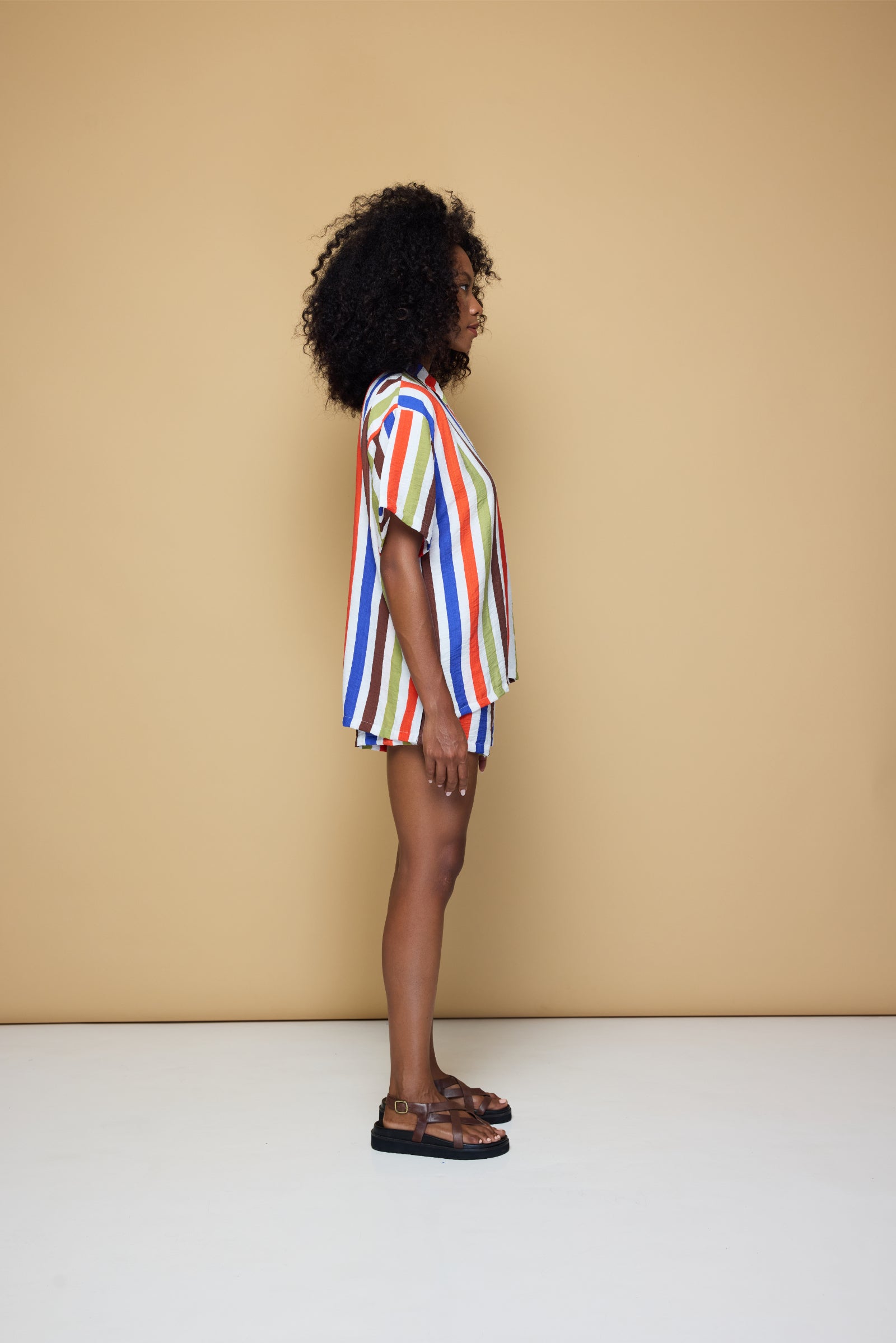 COOLIO DRAWSTRING SHORT  - COOLIO STRIPE