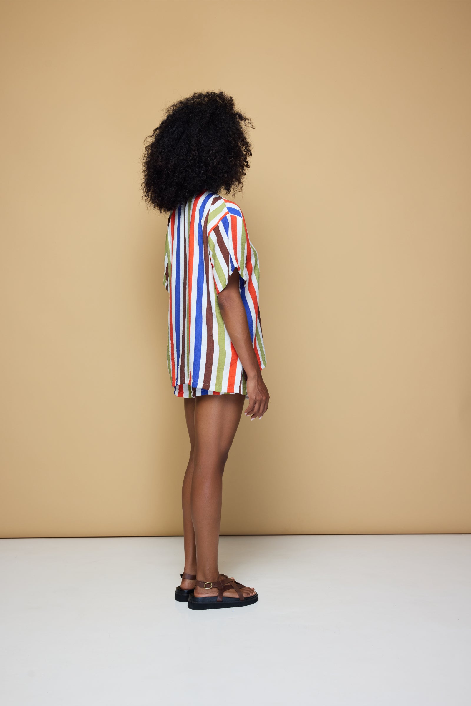 COOLIO DRAWSTRING SHORT  - COOLIO STRIPE