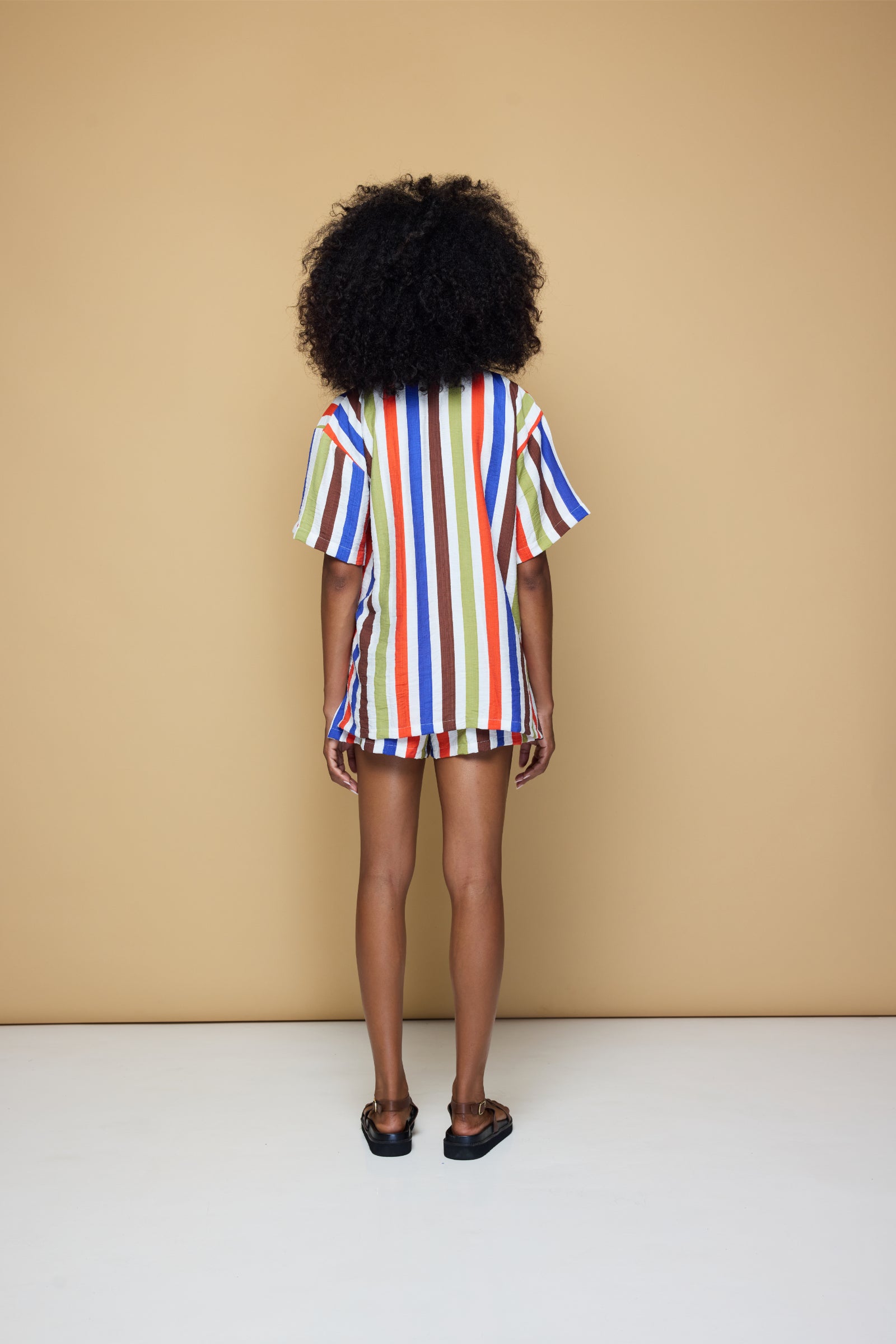 COOLIO DRAWSTRING SHORT  - COOLIO STRIPE