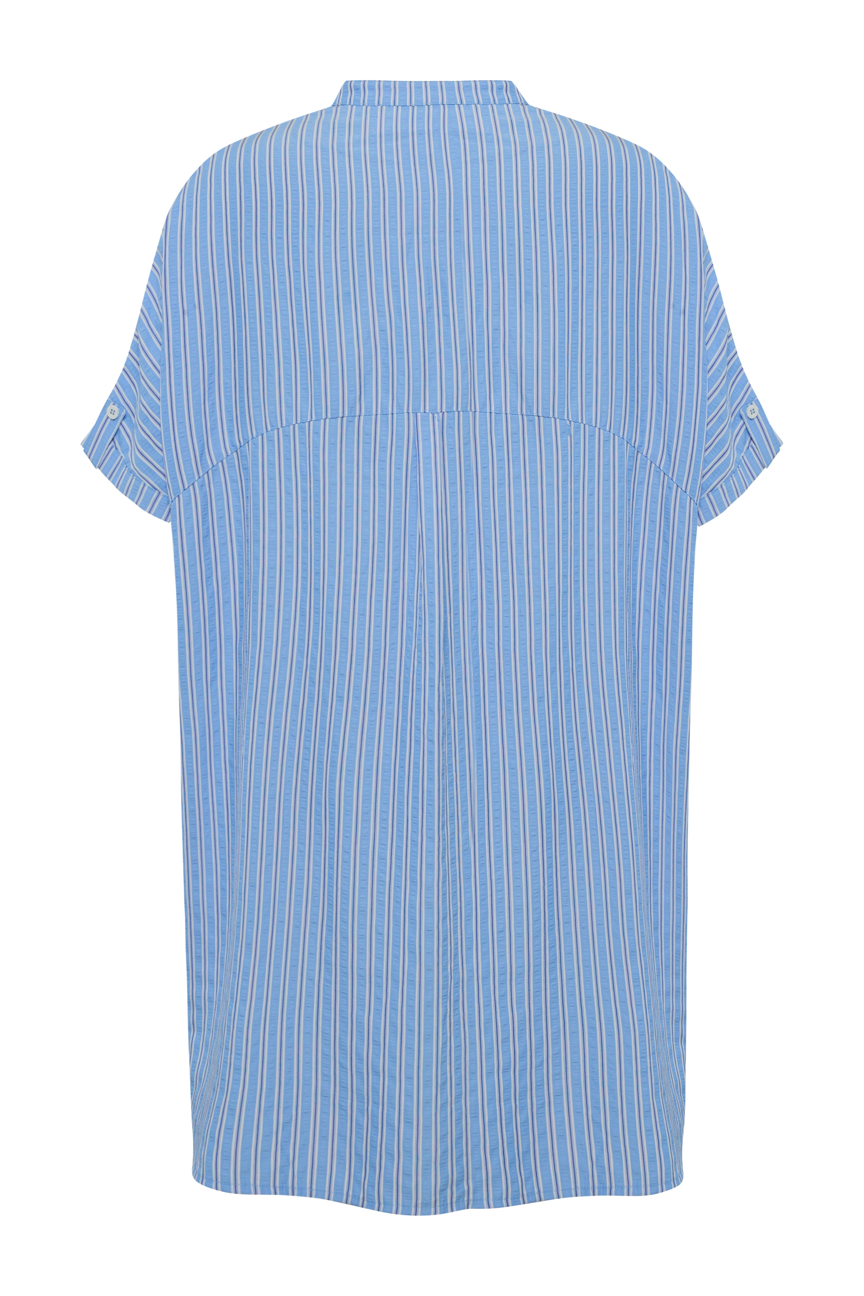 THE VERY FRENCH SHIRT DRESS - SKY BLUE PIN STRIPE