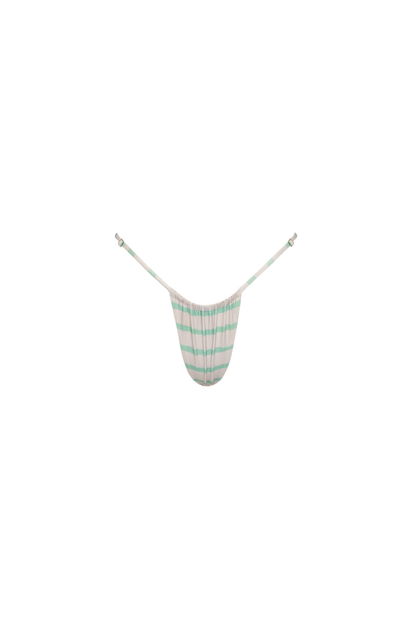 THE SANDS ECO STRING BOTTOMS - MINT/GREEN STRIPE