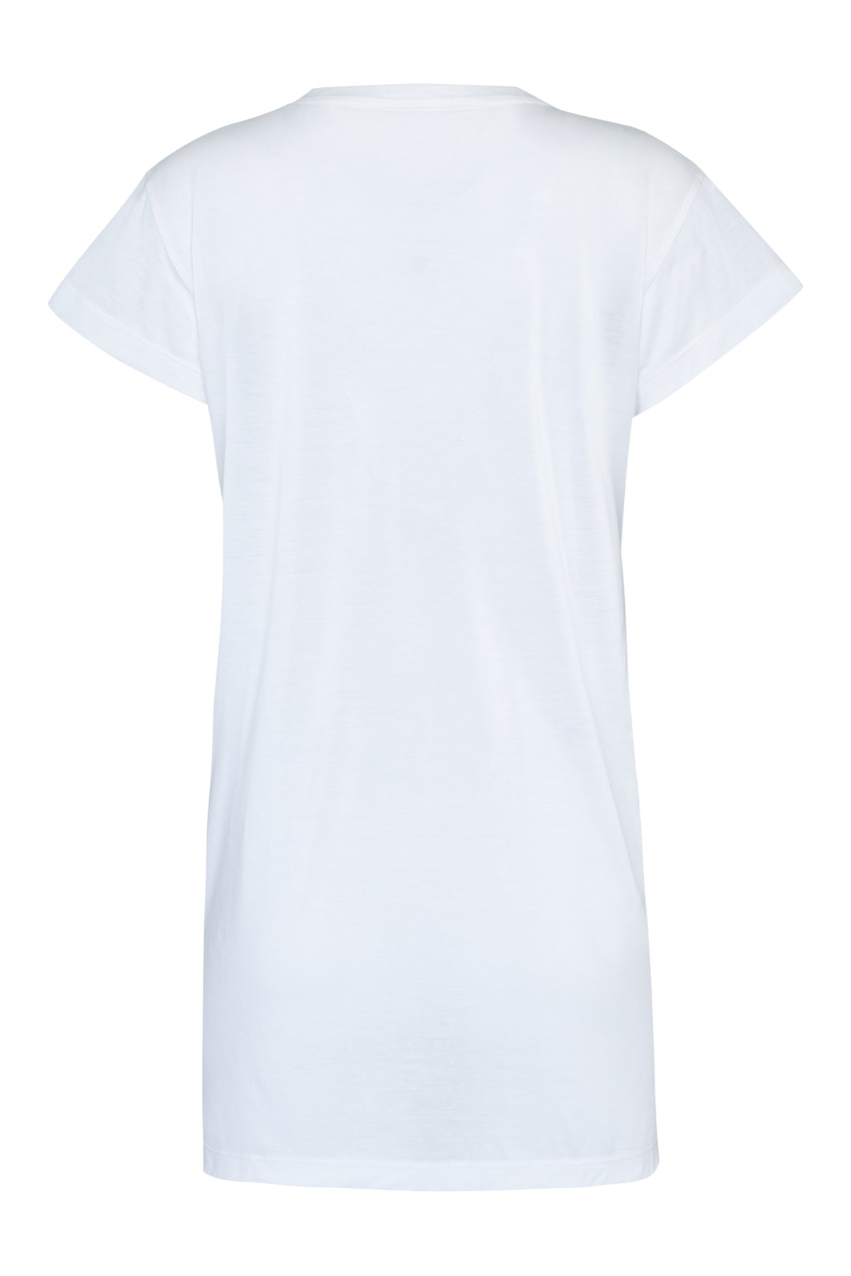 THE MONROE T-SHIRT MINI DRESS - BLEACHED WHITE