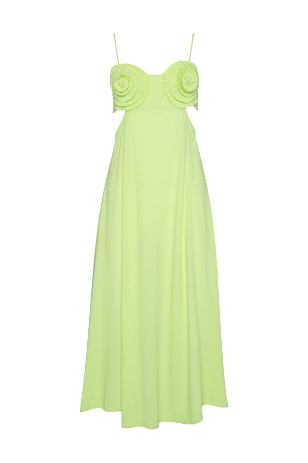 THE AMALFI ROSE DRESS- DAIQUIRI GREEN