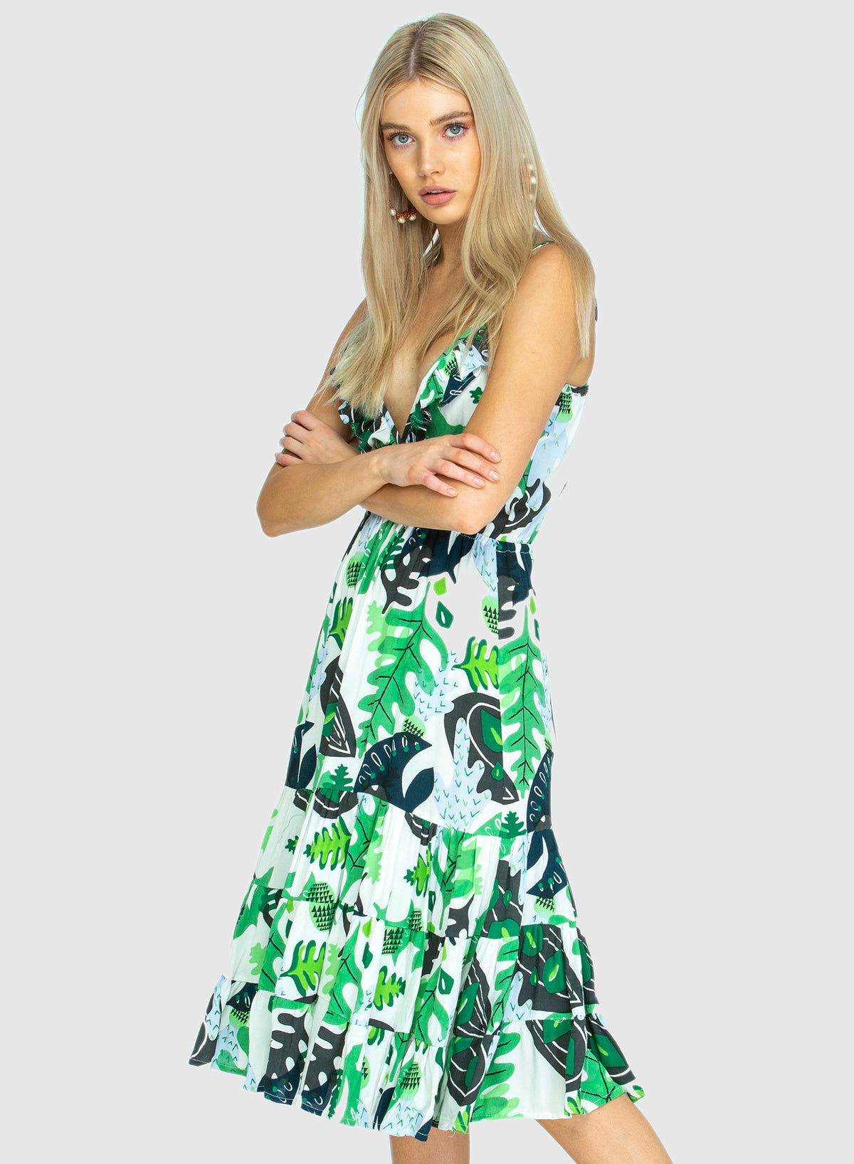 THE GEORGIA ORIGINAL BEACH DRESS - Cactus Green