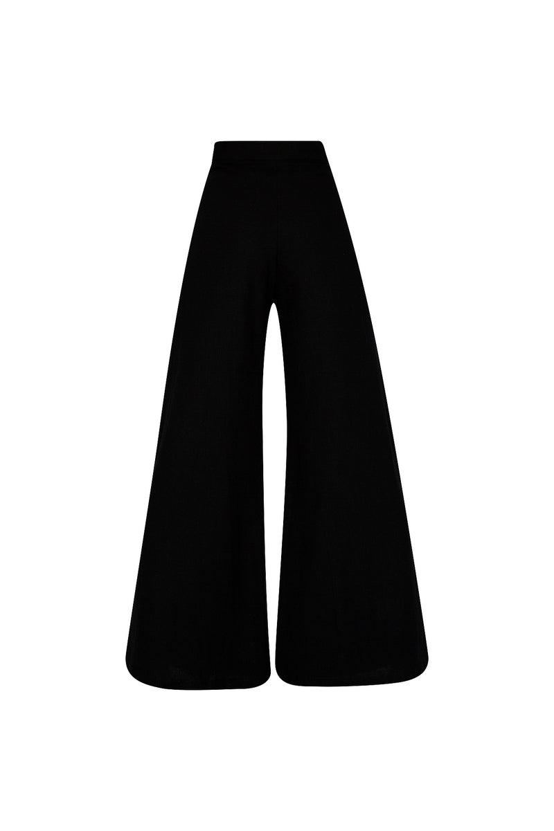 THE BOARDWALK WIDE LEG PANTS BLACK