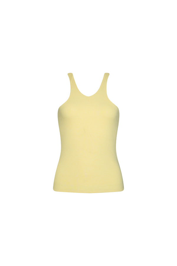 THE LOUNGER RIB SINGLET - SUNSHINE