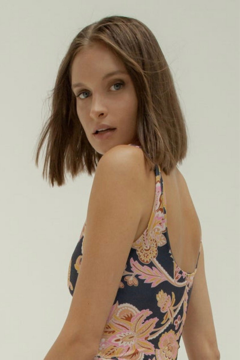 THE NETS REVERSABLE SINGLET - PAISLEY NAGA/NAVY BLUE