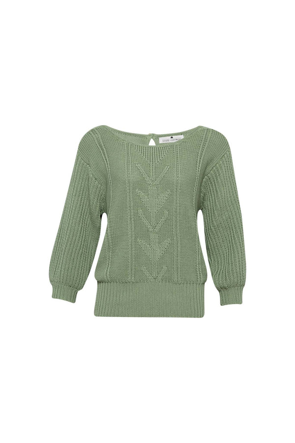 JENIFER BEALE KNIT - SAGE GREEN