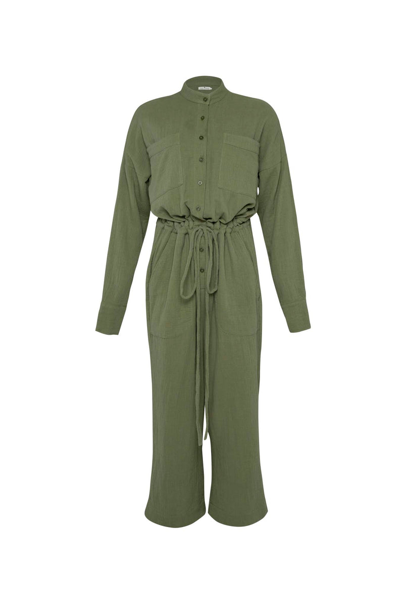 THE DYLAN JUMPSUIT - SAGE GREEN